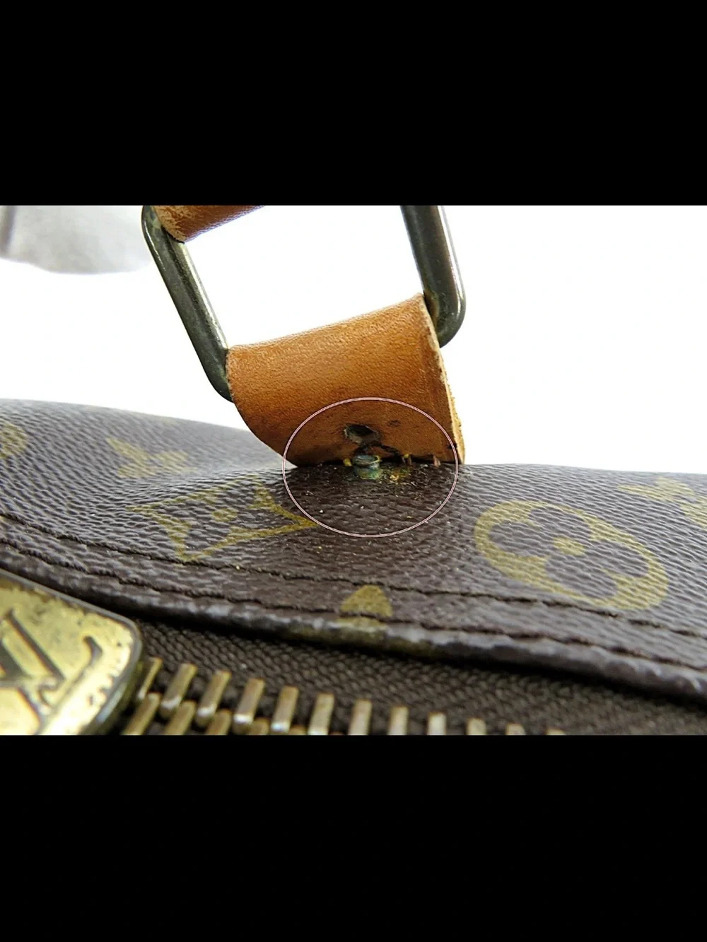 Louis Vuitton Monogram Canvas Duffel with Tan Leather Trim